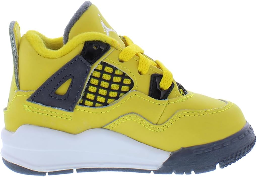 Мужские кроссовки Nike Jordan 4 Retro, размер, желтый/синий/темно-синий — фото 3