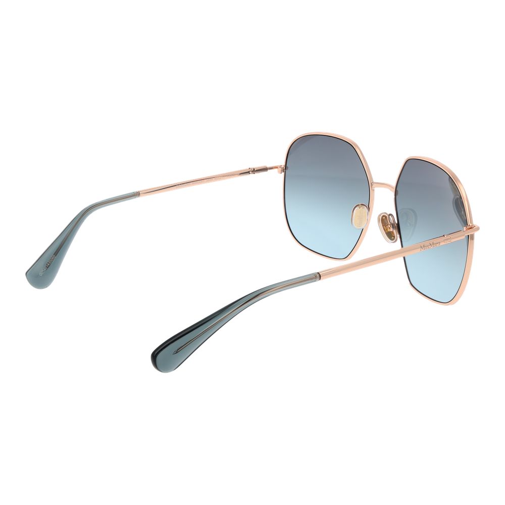 Женские солнцезащитные очки из розового золота Max Mara, Rose Gold — фото 3