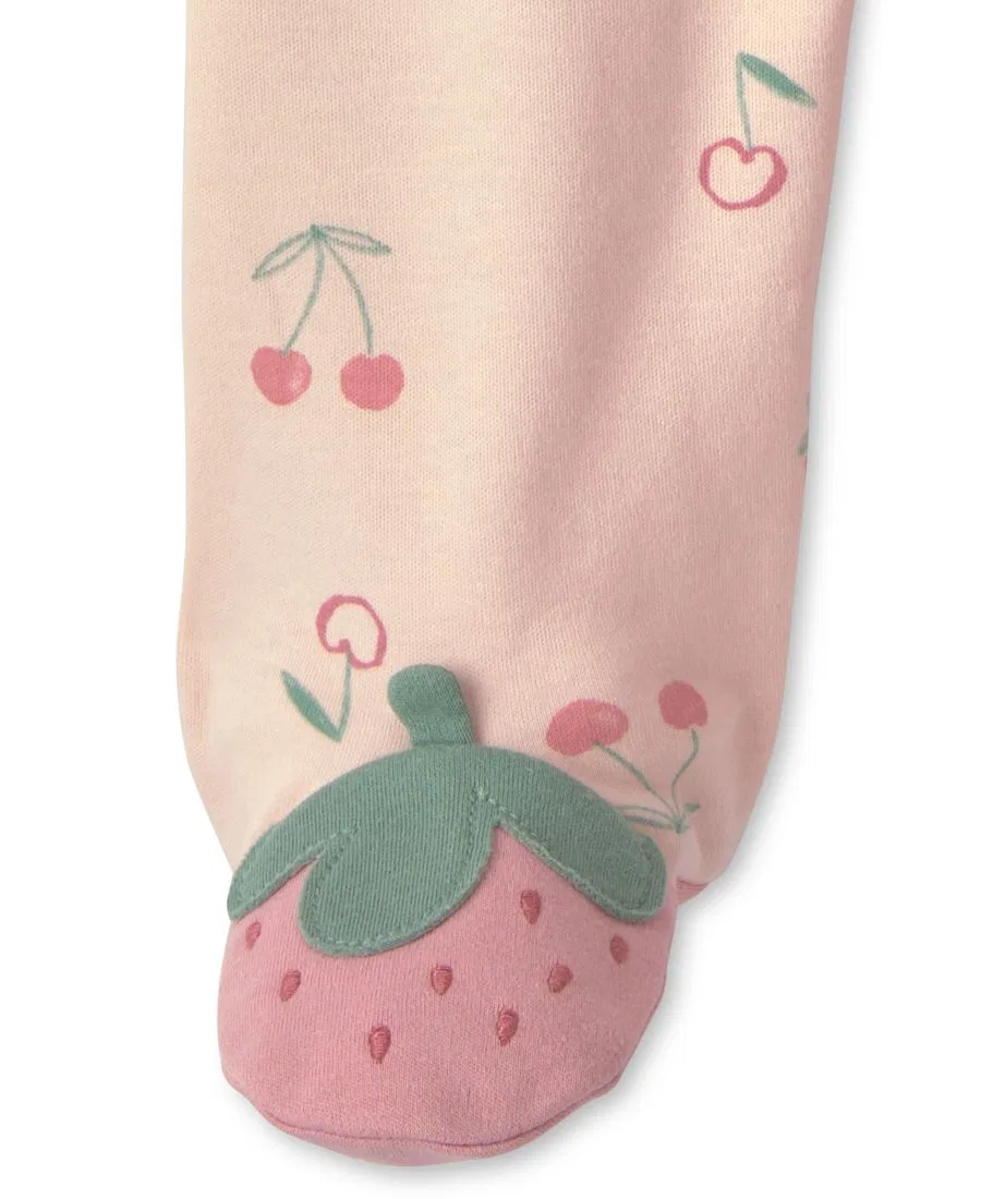 Детский комбинезон Baby Girl's Strawberry с двусторонней молнией Carter'S, розовый — фото 4