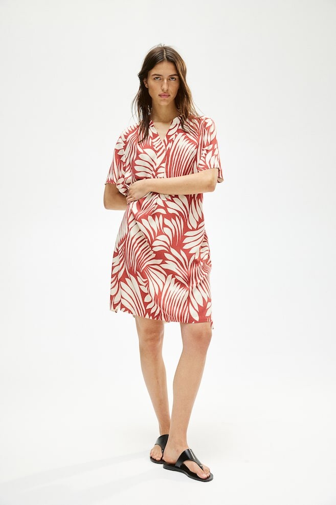 

Платье туника из вискозы H&M, красный