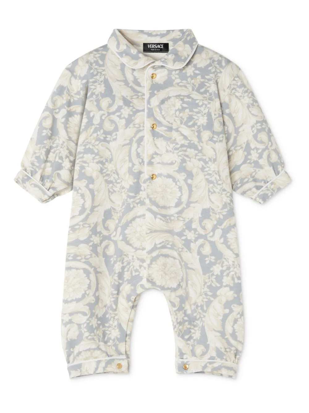 

Пижама с принтом Barocco Versace Kids, серый