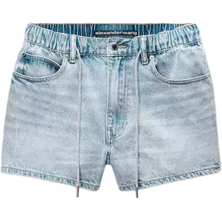 Шорты джинсовые Alexander Wang Light Bleached Effect