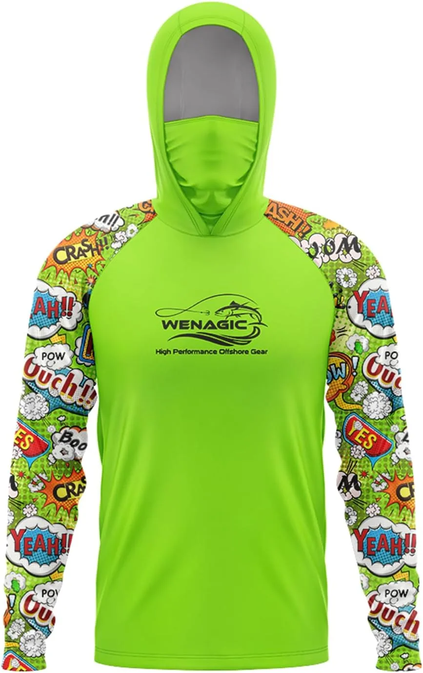 

Футболка для рыбалки с защитой от ультрафиолета UPF 50+ и длинными рукавами wenagic