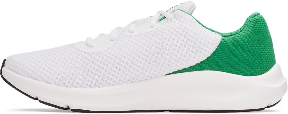 

Under Armour мужские кроссовки Charged Pursuit 3 для бега, (112) White/Team Kelly Green/Black
