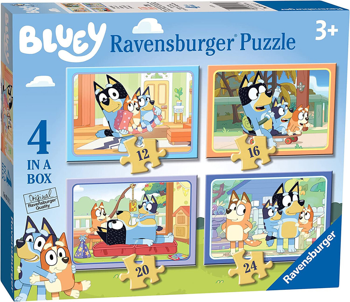 

Ravensburger, пазл, Bluey, для детей, Набор, 12/16/20/24 шт.