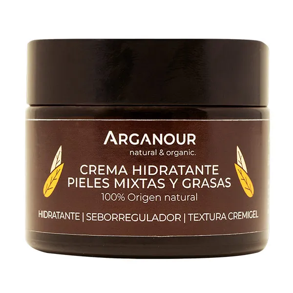 

Регулирует выработку кожного сала Crema Hidratante Pieles Mixtas Y Grasas Arganour, 50 ml