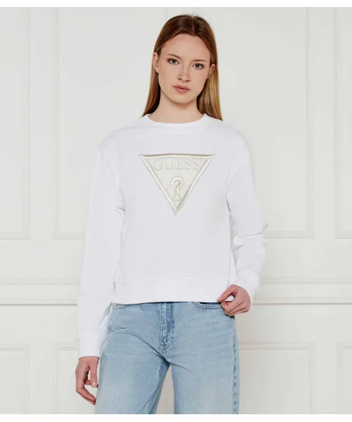

Толстовка Regular fit Guess Jeans, белый