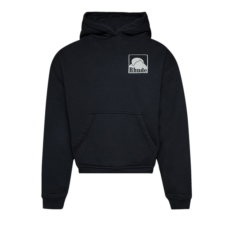 

Худи Rhude Moonlight Badge Hoodie 'Vintage Black', черный