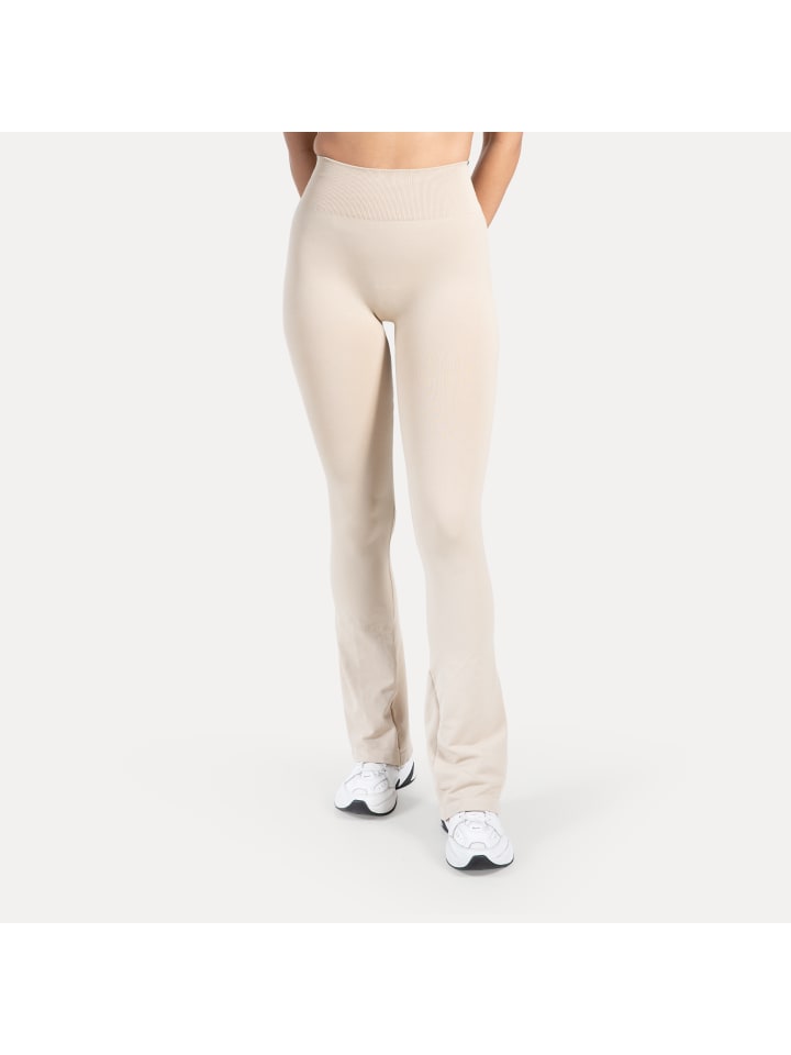 

SMILODOX Расклешенные леггинсы Aylin Scrunch цвета таупе