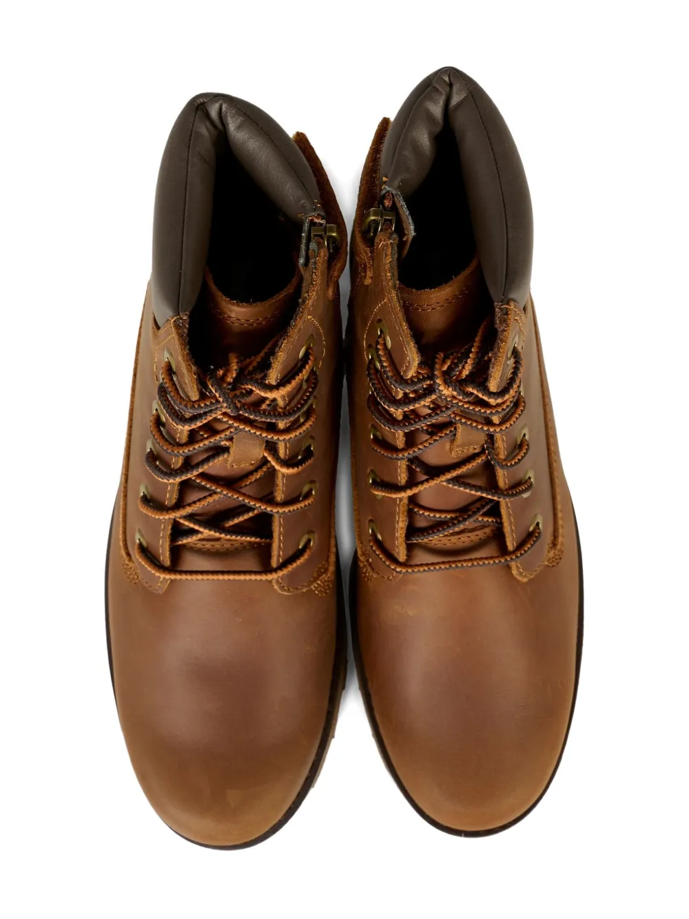 Ботинки Courma на молнии со шнуровкой Timberland Kids, коричневый — фото 3