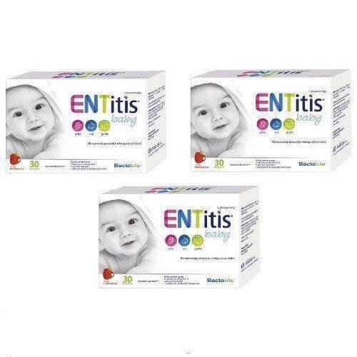 

Entitis Baby, Набор иммунных пакетиков для детей, 3х30 пакетиков.