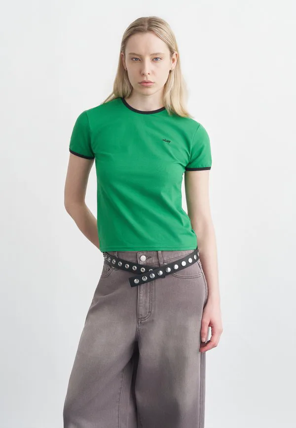 

Базовая футболка duvall с контрастной отделкой Obey Clothing, Green, Зеленый, Базовая футболка duvall с контрастной отделкой Obey Clothing, Green