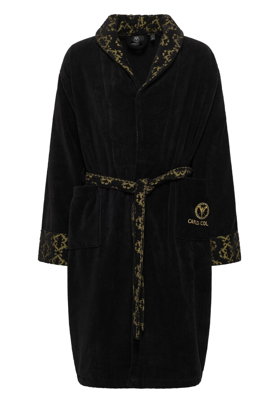 

Халат Carlo Colucci Long Bathrobe Raffaele, черный