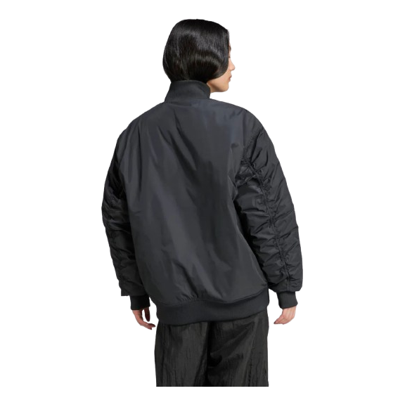 (WMNS) Куртка-бомбер Adidas Oversized SST 'Black' — фото 2