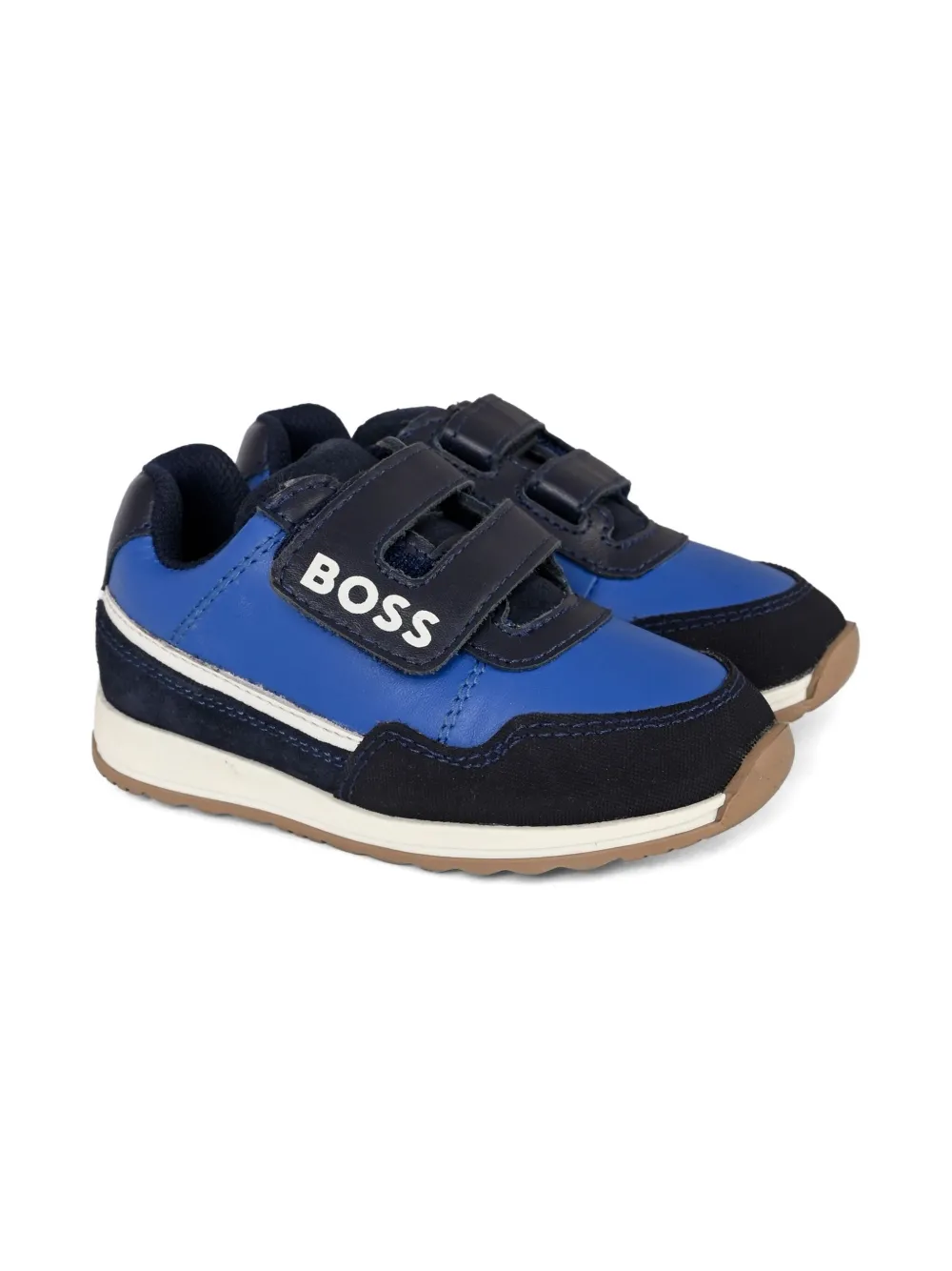 

Кроссовки с ремешками BOSS Kidswear, синий