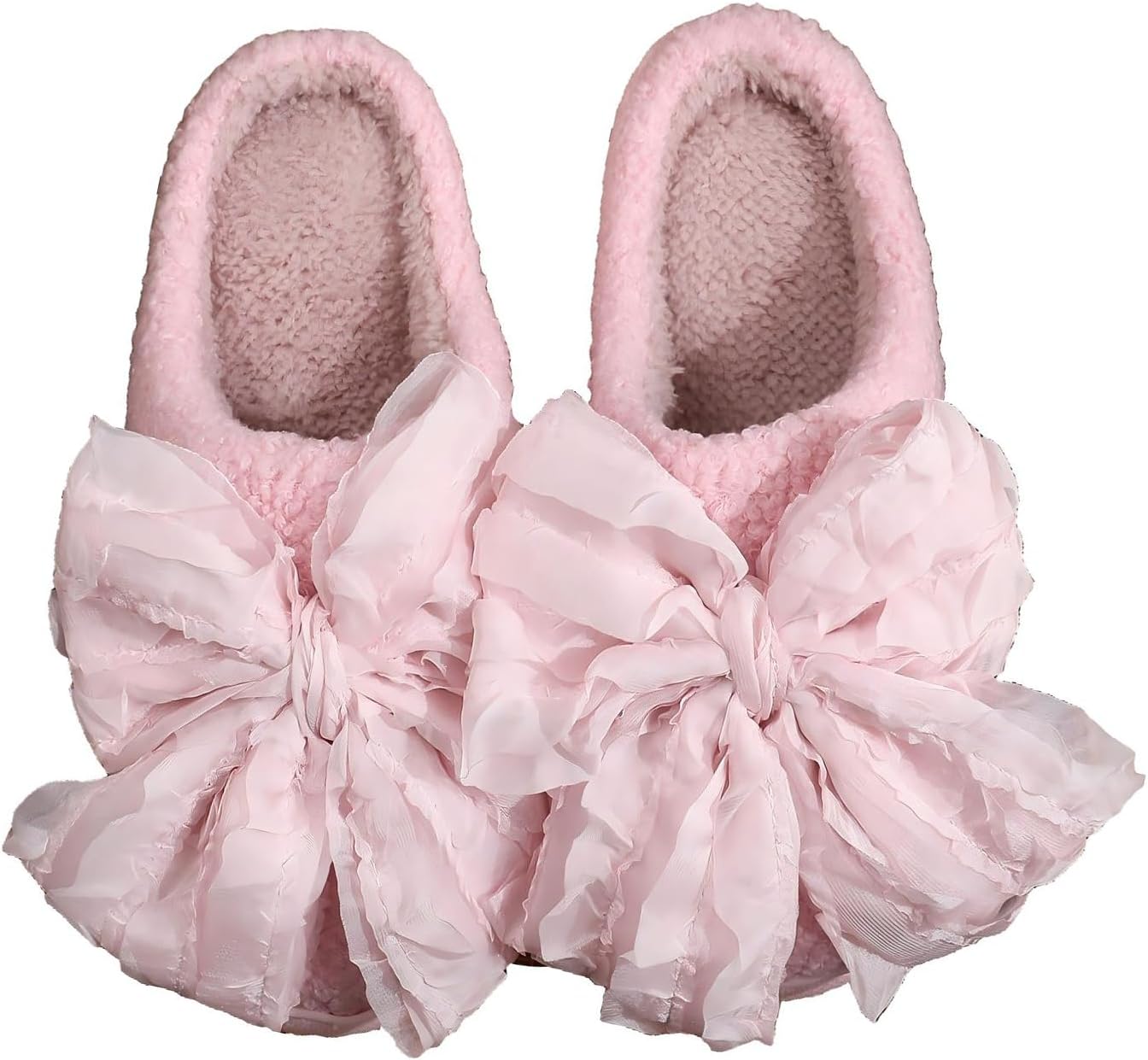 

Женские и мужские тапочки с мягкой вставкой из мемори-пены, пушистые, теплые и комфортные, легкие, для дома и улицы, для пар Edobao, розовый