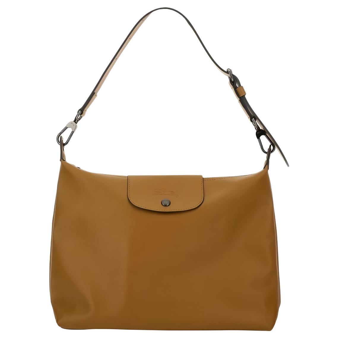 

LONGCHAMP Кожаная сумка-шоппер из коровьей кожи женская табачного цвета
