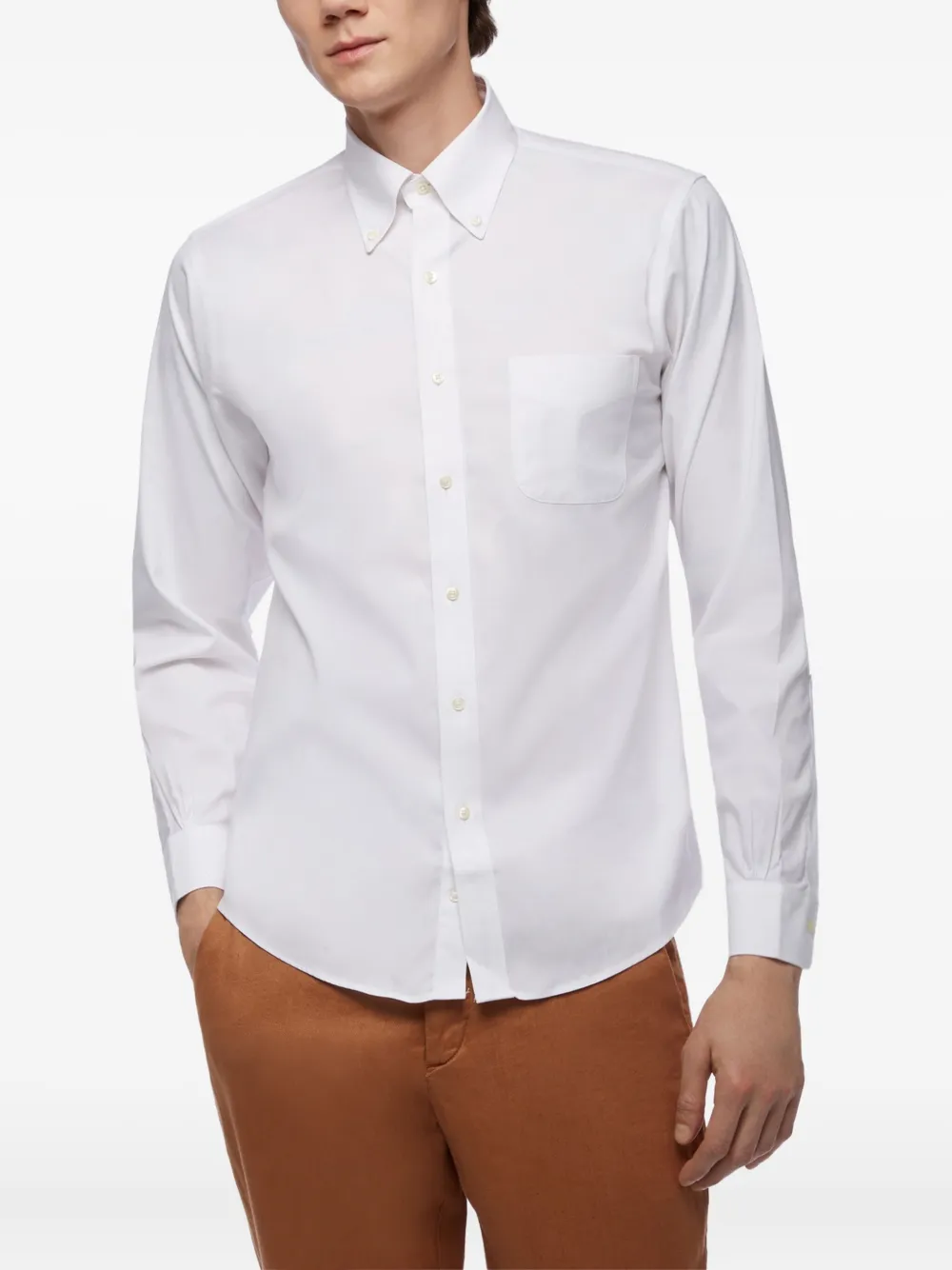 

Рубашка на пуговицах с карманом Brooks Brothers, белый