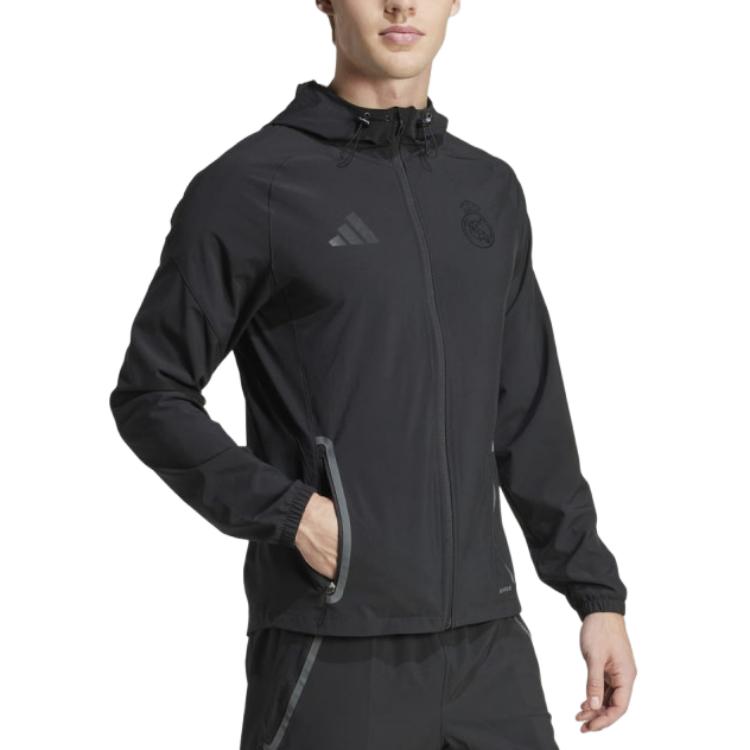 Куртка travel tech мужская real madrid tiro 25 competition Adidas, черный — фото 4