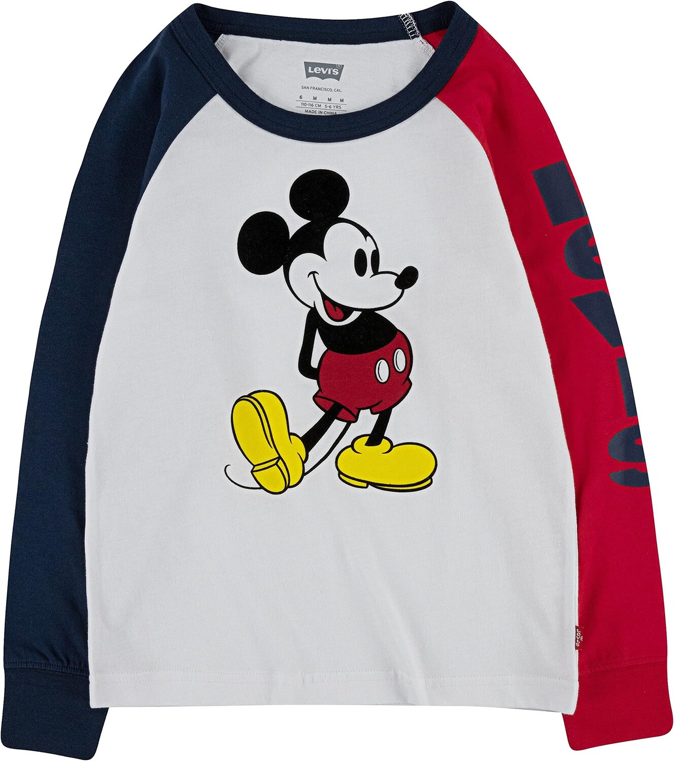 

Футболка Levi'S Levi's x Disney Mickey Mouse Raglan T-Shirt, белый