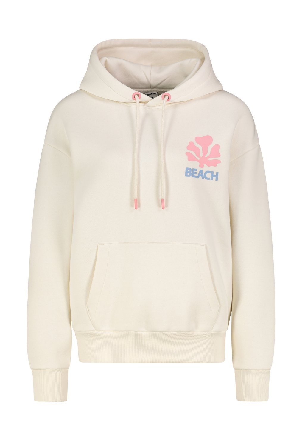 

Толстовка KÄNGURUTASCHE UND PALMEN-PRINT - Hoodie Sublevel, кремовый