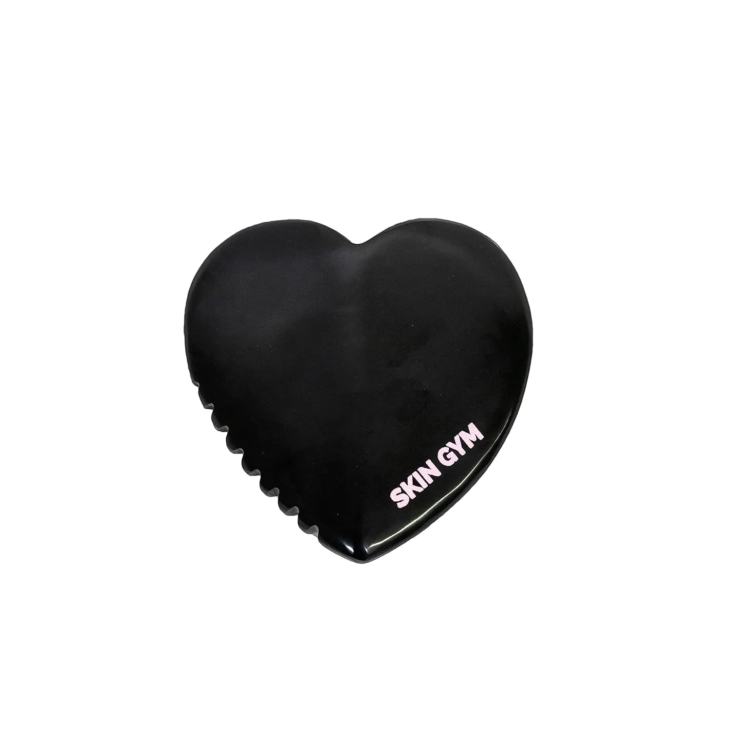 Массажер для лица Skin Gym Lovey Gua Sha для борьбы с мешками под глазами, отеками и мелкими морщинами. Антивозрастной лифтинг-уход за кожей лица. Косметический инструмент для ухода за кожей лица., Black