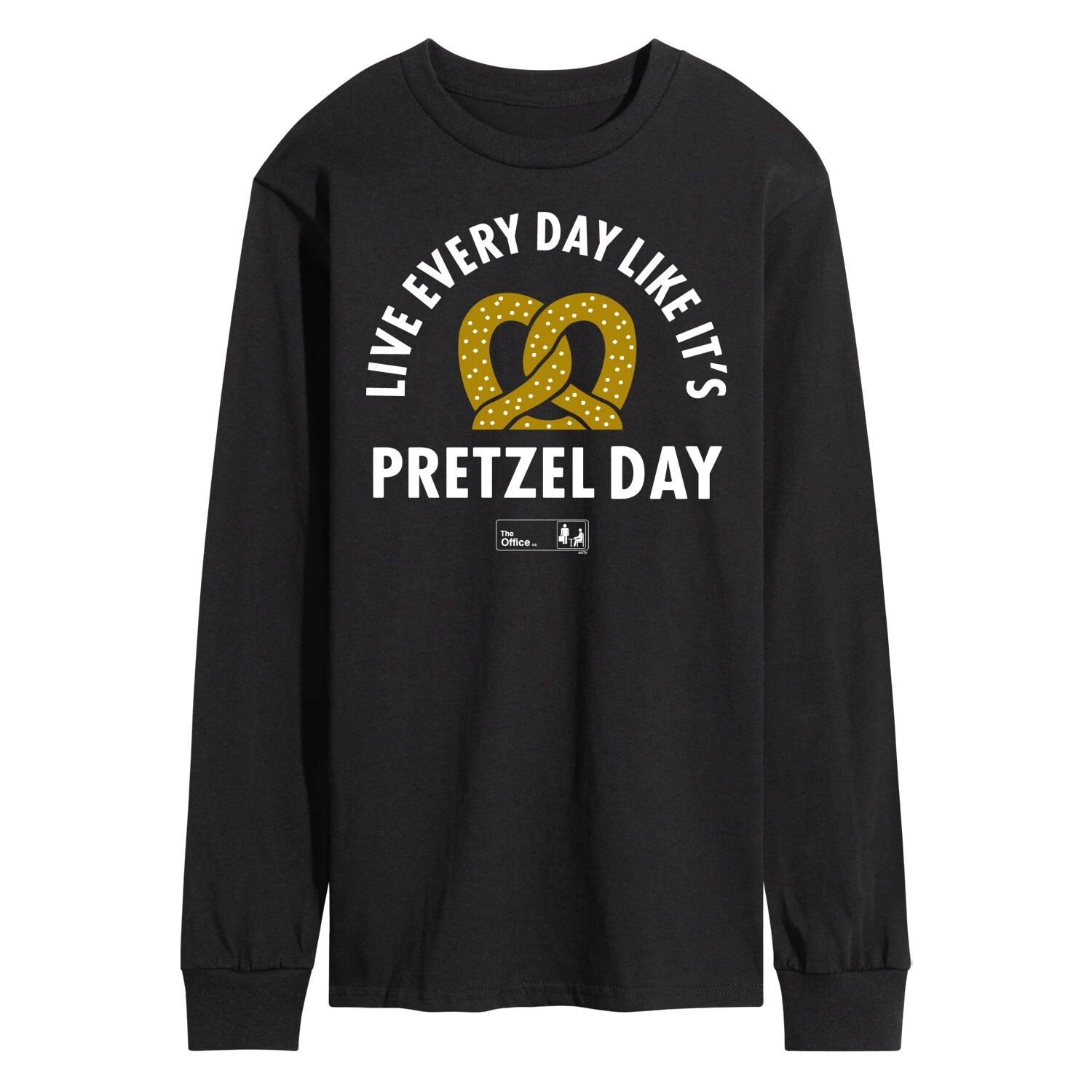 

Мужская футболка с длинными рукавами The Office Pretzel Day Licensed Character