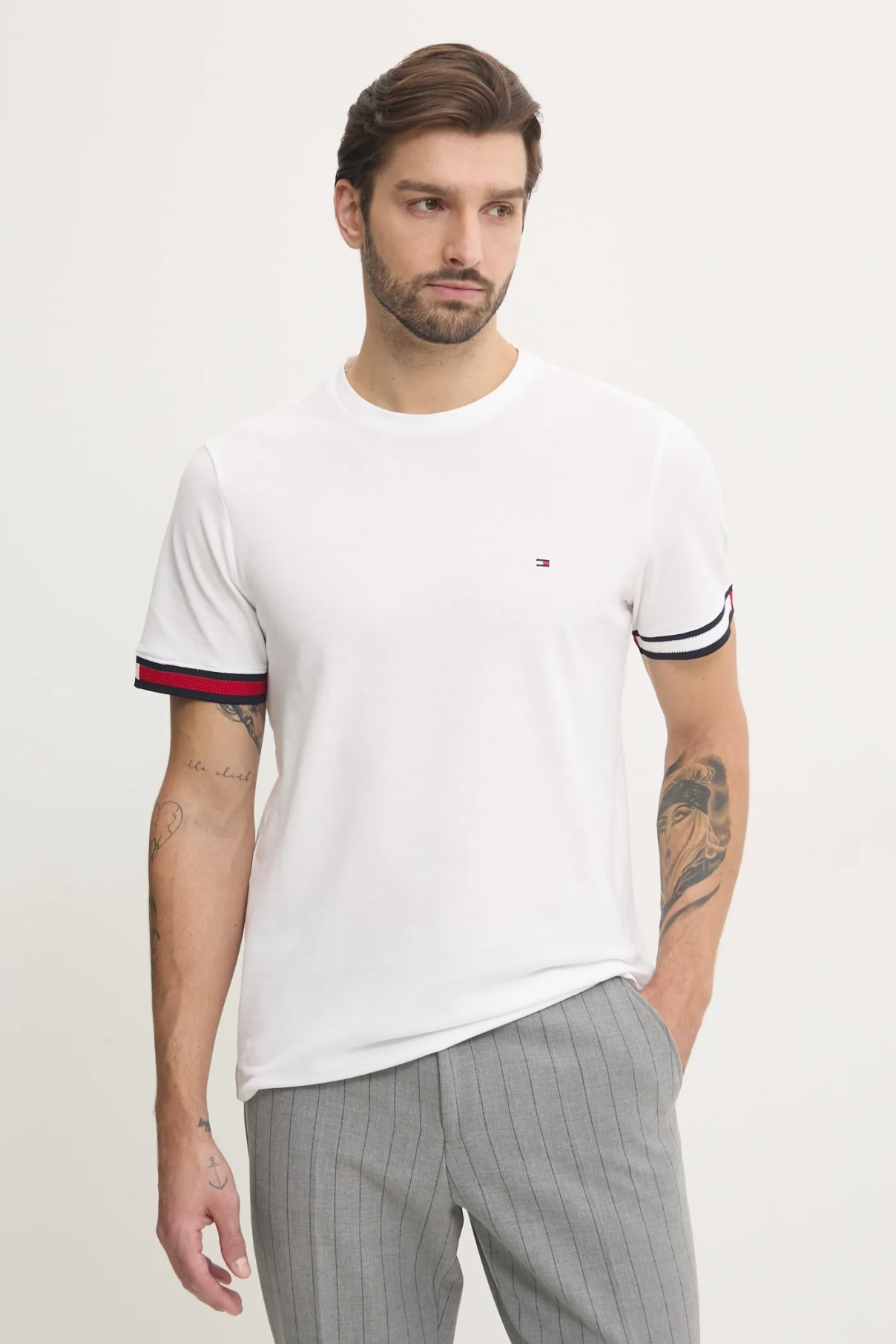 

Хлопковая футболка Tommy Hilfiger, белый