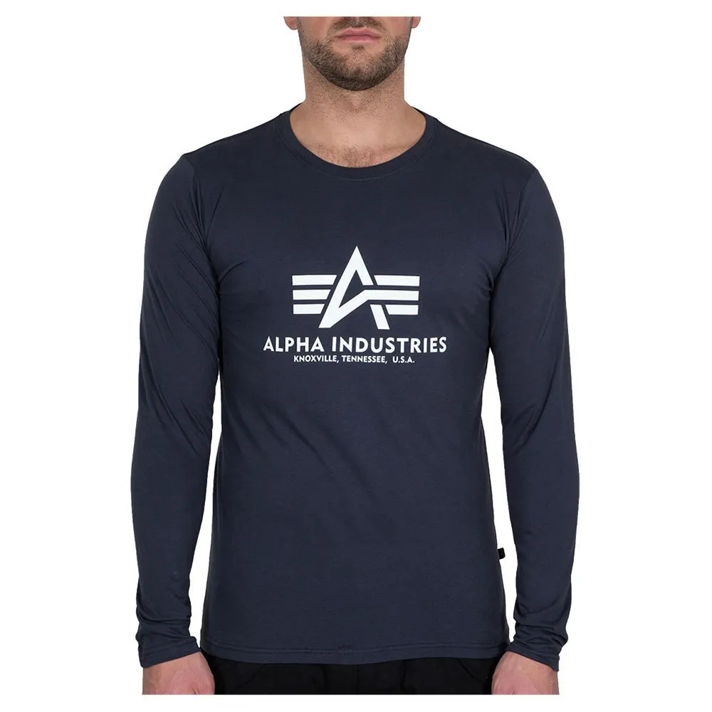 

Футболка Alpha Industries Basic long sleeve, синий