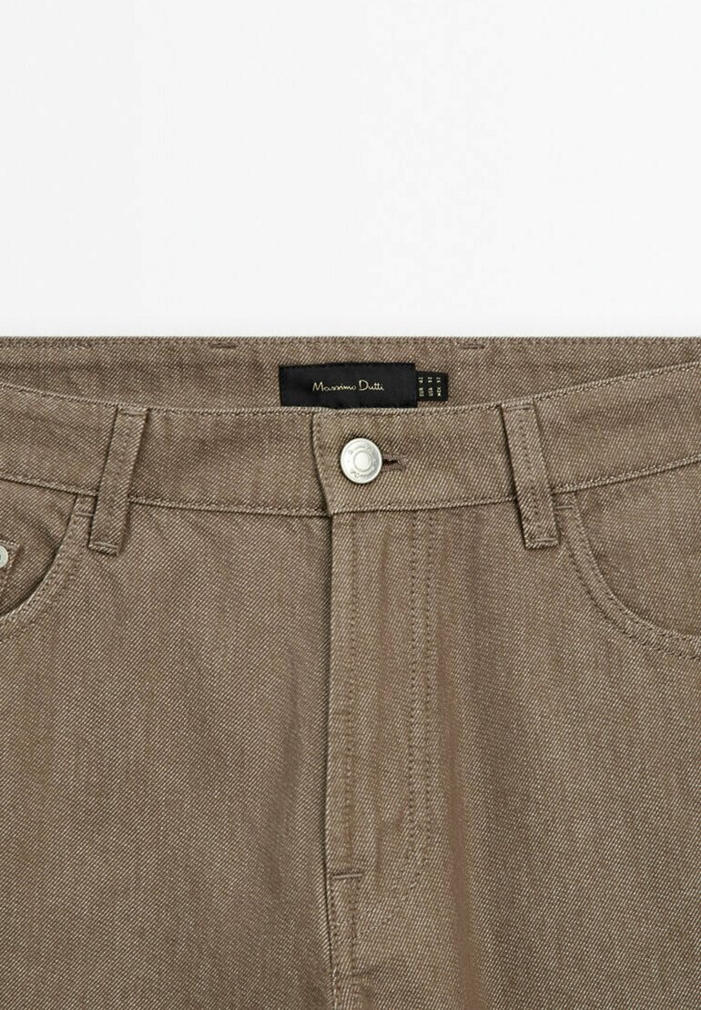 

Джинсы прямого кроя Massimo Dutti, светло-коричневый