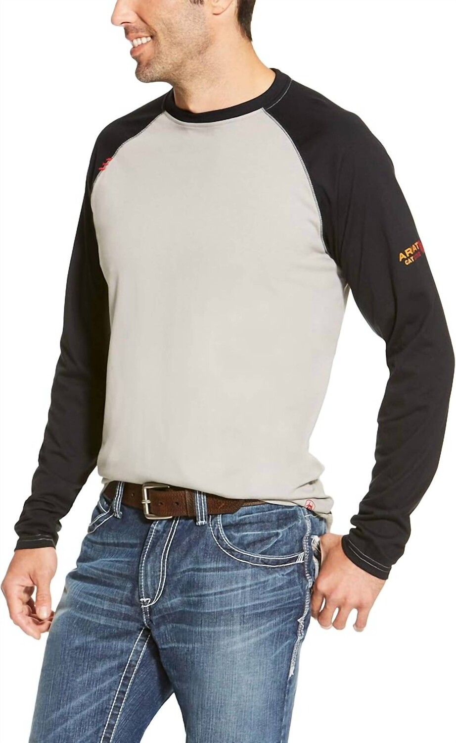 

Бейсбольная футболка Plus, серая, черная Ariat