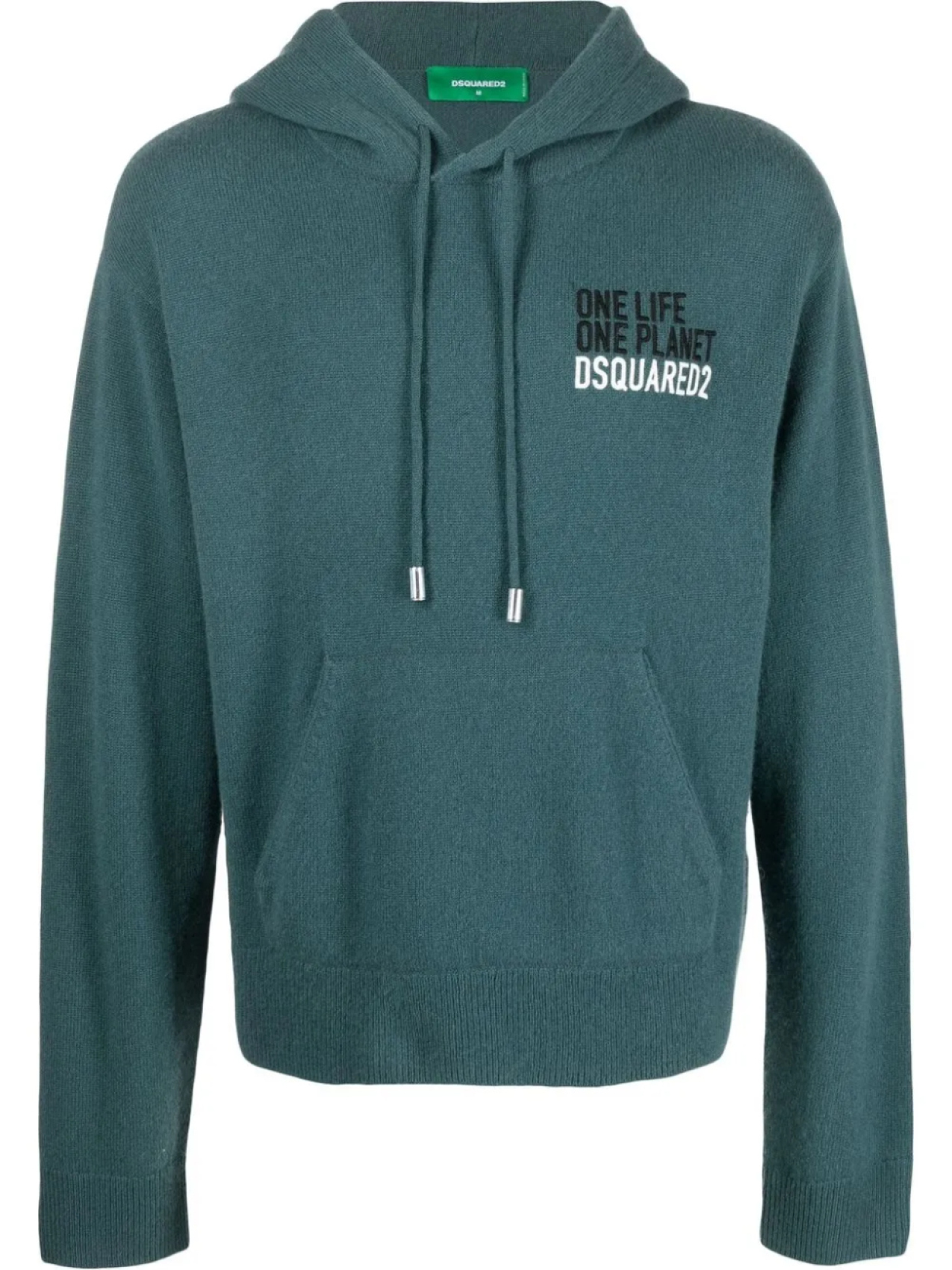 

DSQUARED2 кашемировое худи с вышитым логотипом, зеленый