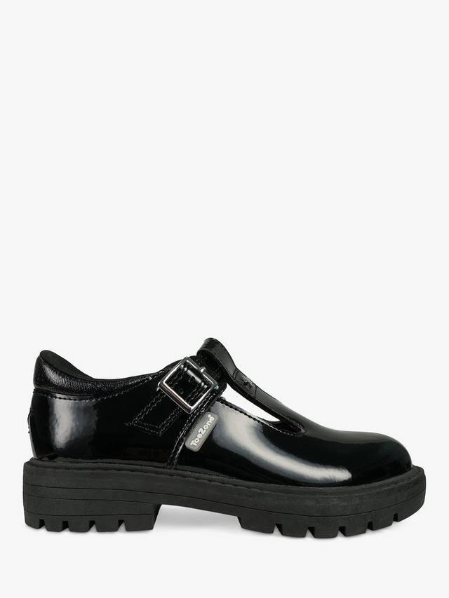 

Детские туфли Pia T-Bar с патиной для школы в стиле единорог ToeZone, Black