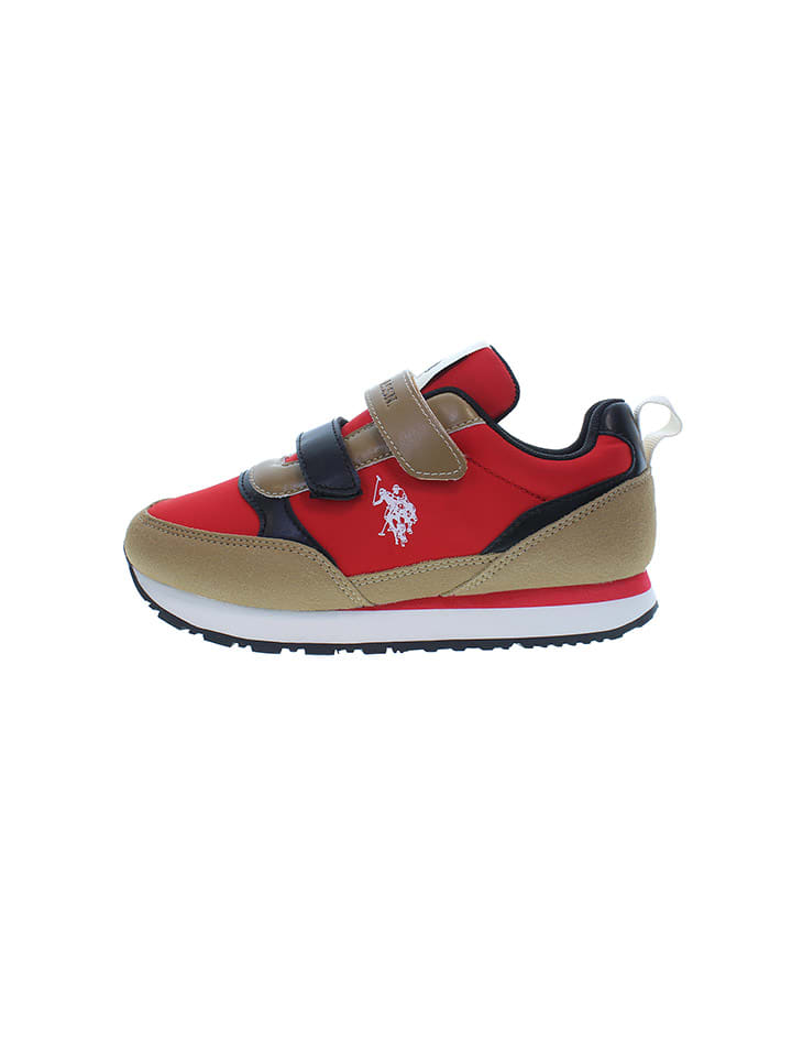 

Кроссовки на шнуровке U.S. Polo Assn., цвет hellbraun/rot