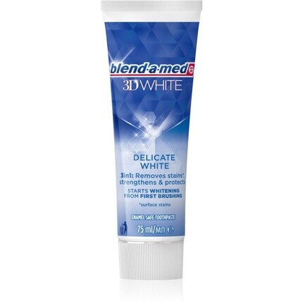 

Blend-a-med 3D White Деликатная белая отбеливающая зубная паста - 75 мл