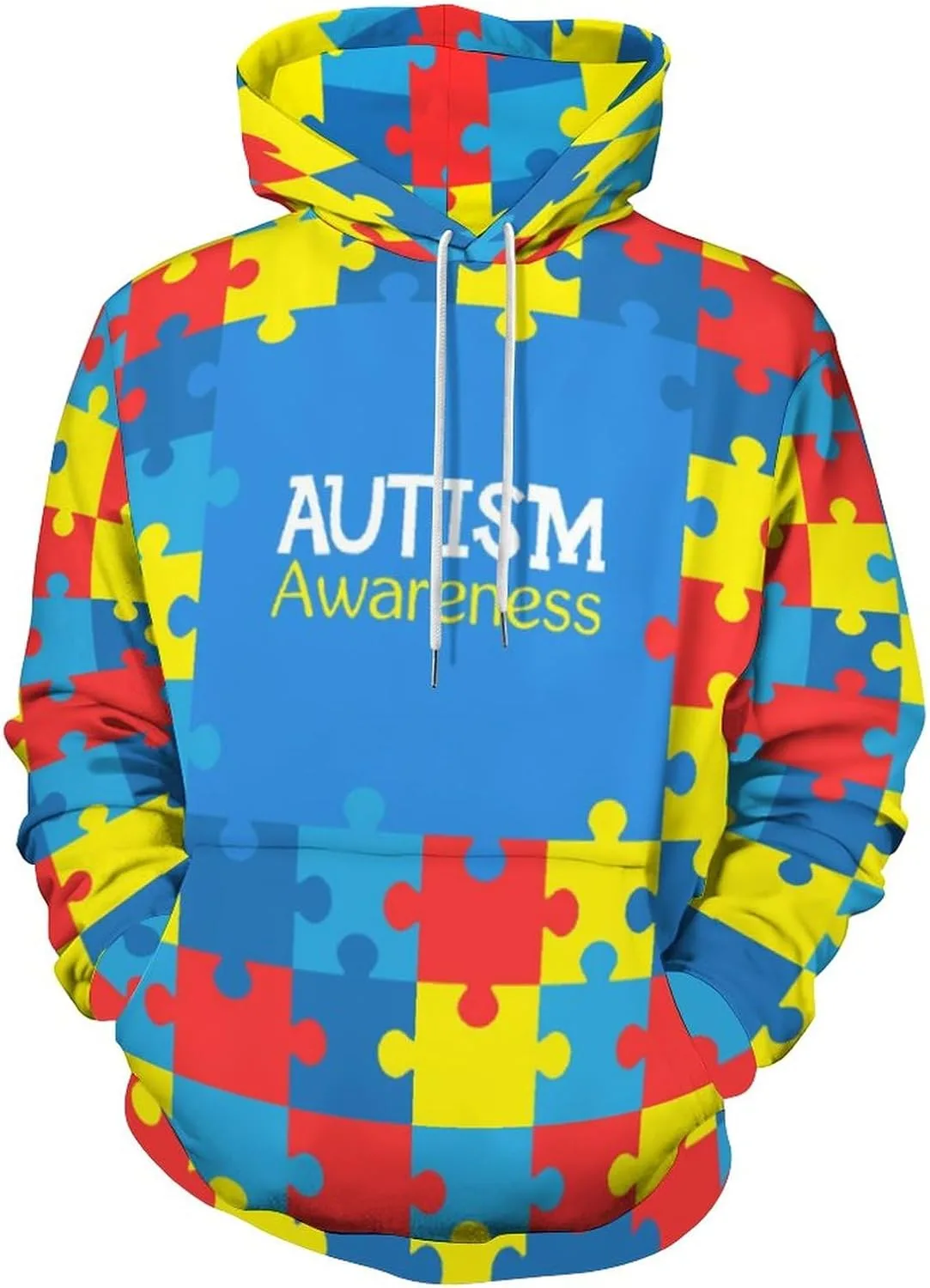 

Толстовка с капюшоном Autism Awareness с карманами SDERDZSE