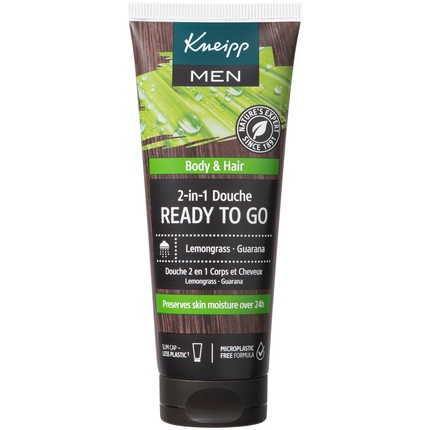 

Мини-душ для мужчин 2-в-1 готов к использованию Kneipp