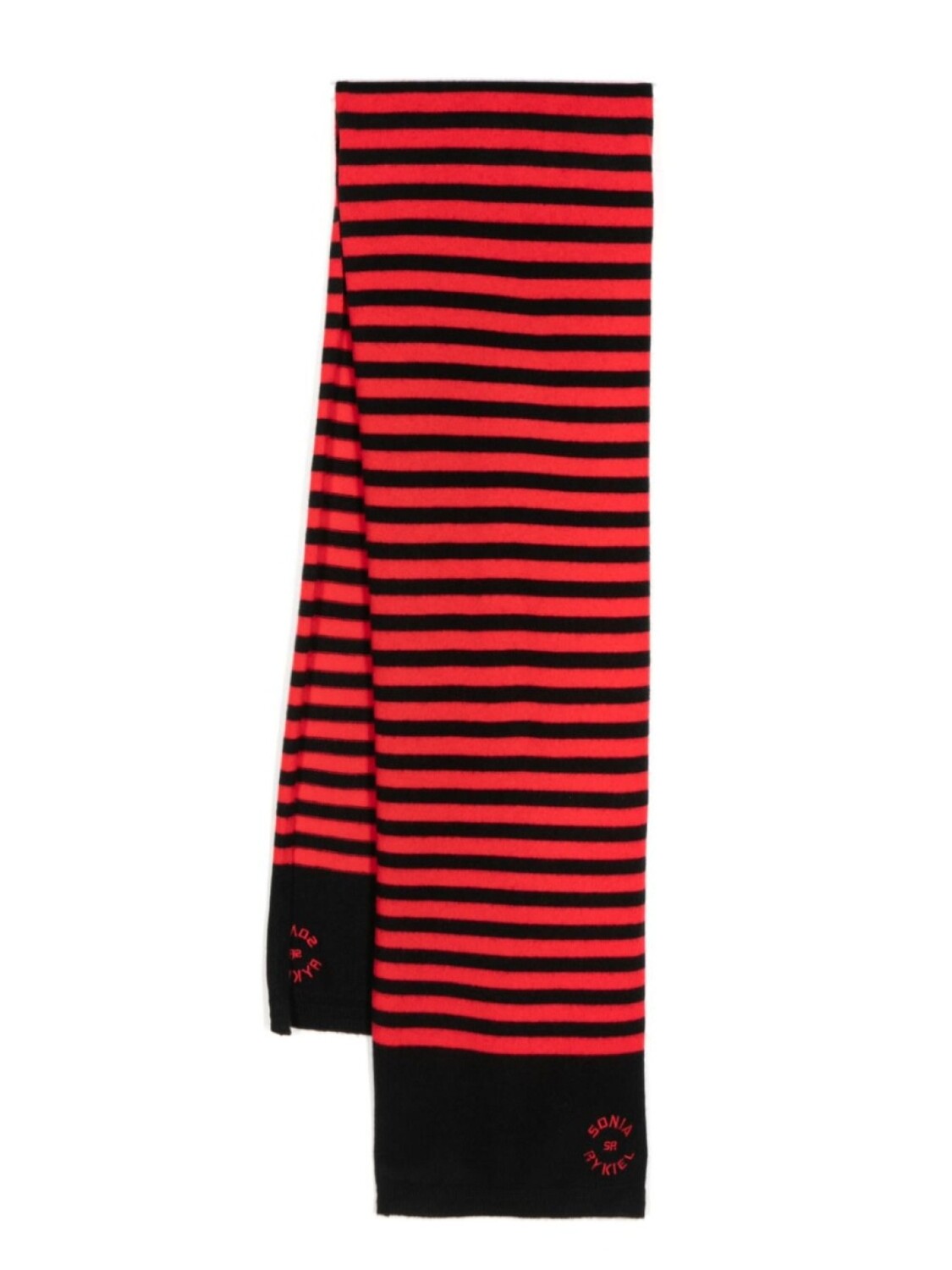 

Шерстяной шарф в полоску Sonia Rykiel, красный