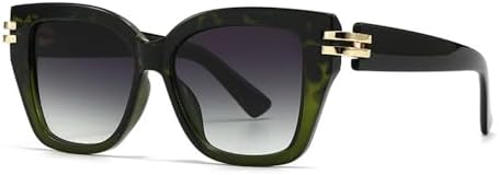 

Солнцезащитные очки для женщин, большие размеры, в стиле ретро, ​​для активного отдыха на природе, повседневные, для отпуска, путешествий, с защитой от УФ-излучения UV400 MTZJH, Green