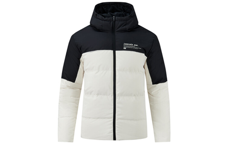 

Пуховик унисекс на 361°, Молочные конфеты белые/суперчерные