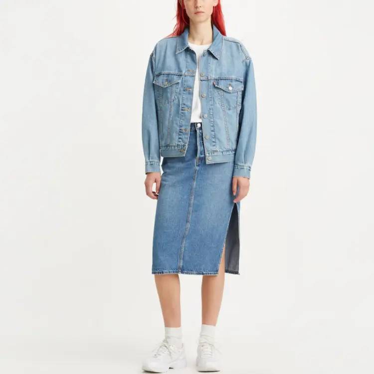 Женская повседневная длинная юбка Levi's levi’s, цвет Blue — фото 3
