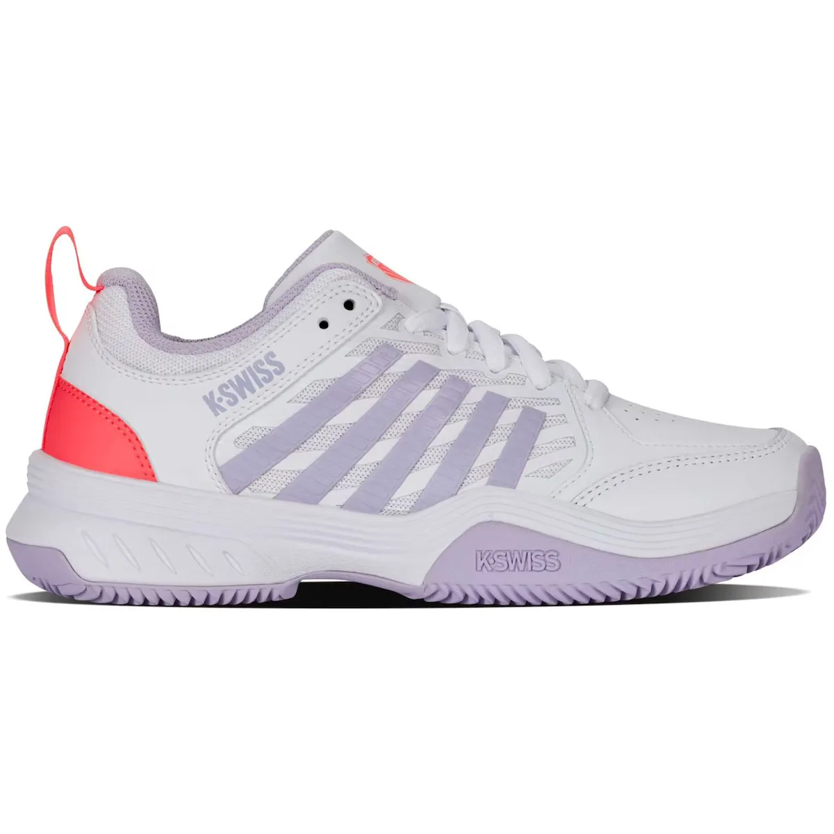 

Женские туфли для тенниса и падела COURT EXPRESS 2 CLAY K· Швейцарский K-Swiss, белый/фиолетовый