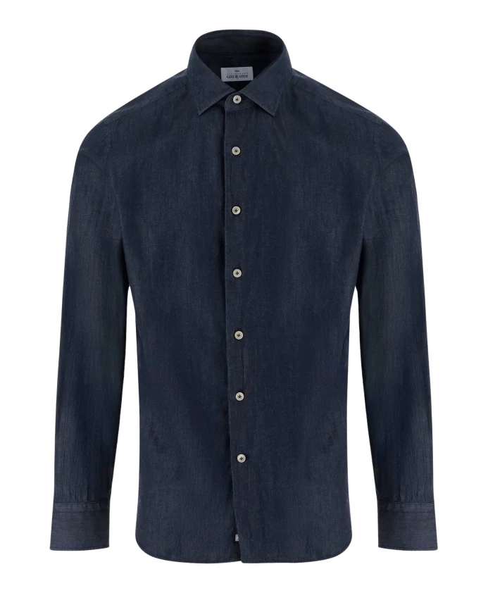 

Хлопковая рубашка Alessandro Gherardi, синий