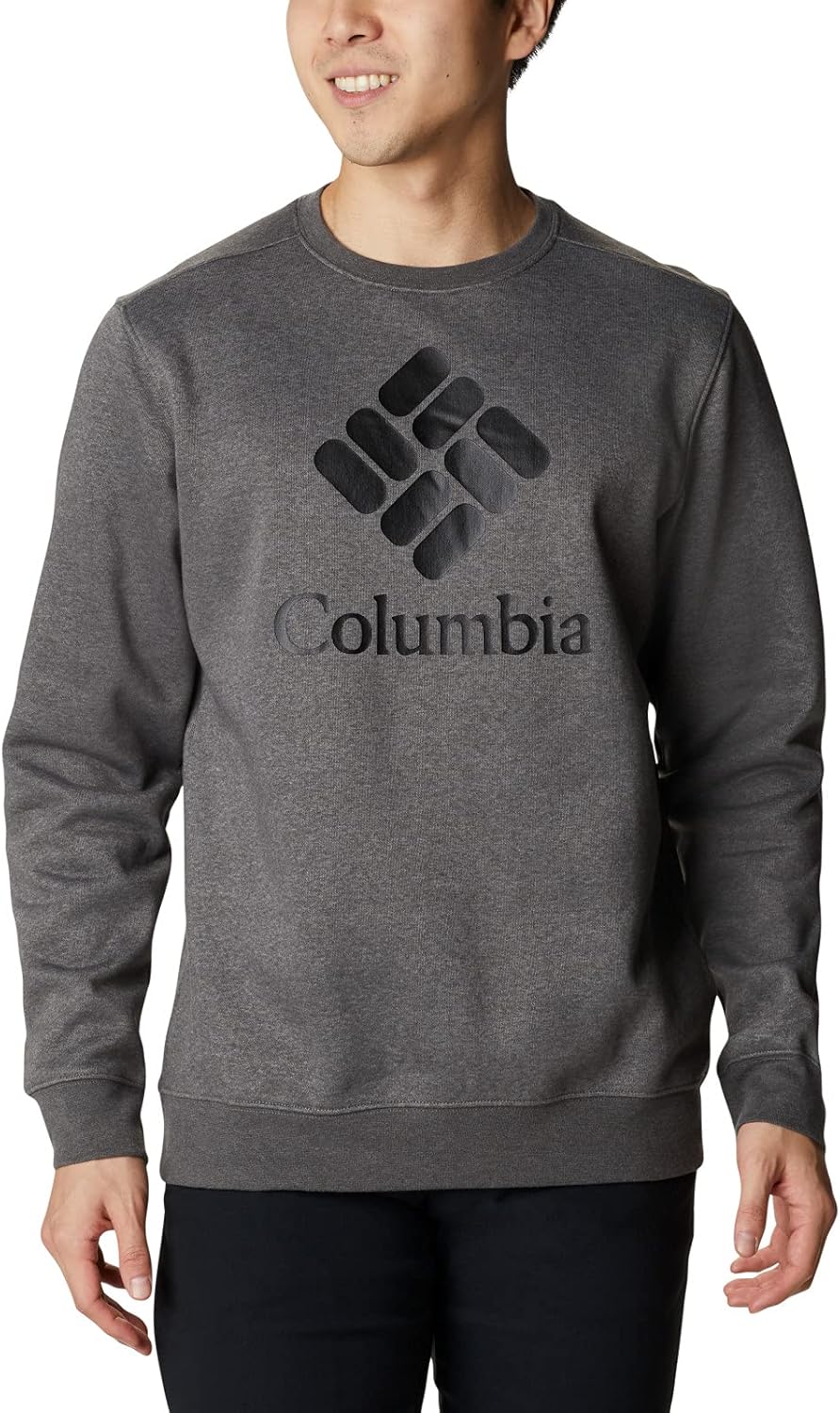 

Columbia мужская толстовка Trek Crew, Charcoal Heather/Csc Stacked Graphic, Черный, Columbia мужская толстовка Trek Crew, Charcoal Heather/Csc Stacked Graphic