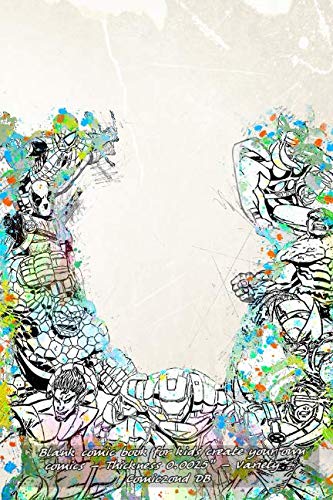 

Blank comic book for kids create your own comics - Thickness 0.0025” - Variety - Comiczond DB (Independently published)