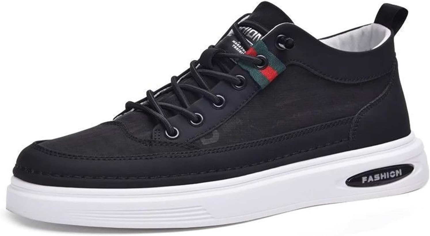 

Мужские лоферы на шнуровке, повседневные, дышащие, легкие, для прогулок на улице, мягкие кеды низкие, слипоны, обувь для скейтборда для мужчин Generic, черный