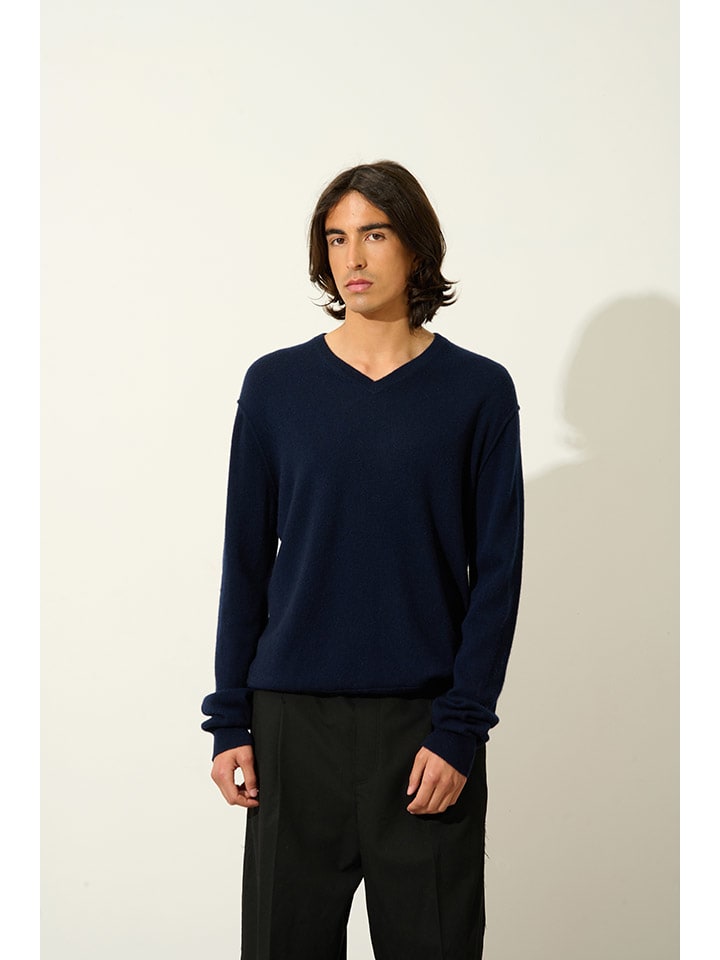 

Кашемировый пуловер AUTHENTIC CASHMERE, темно-синий
