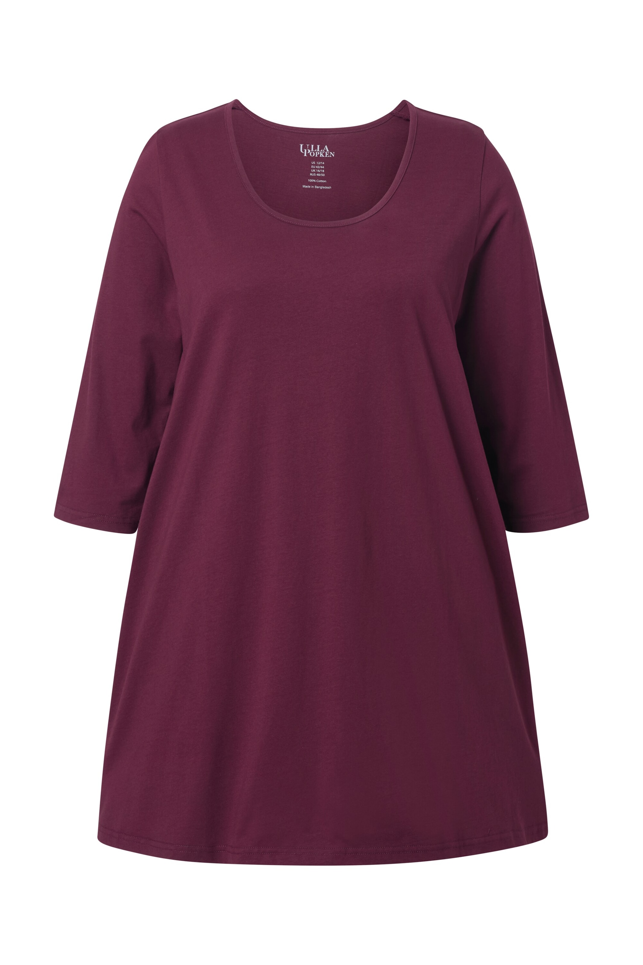 

Ulla Popken Лонгслив в винно-красном цвете