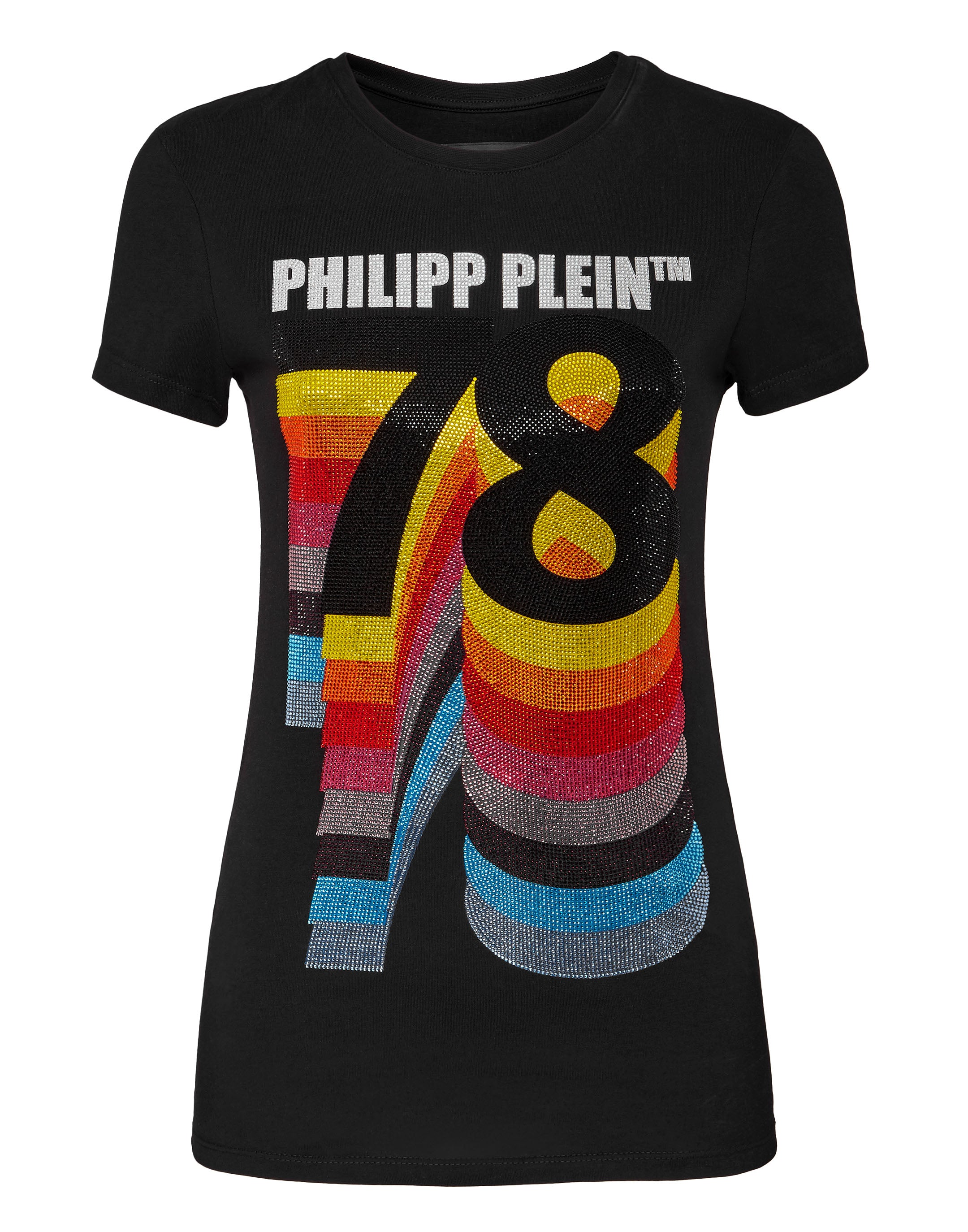 

Футболка с круглым вырезом SS Vintage PP1978 PHILIPP PLEIN, черный