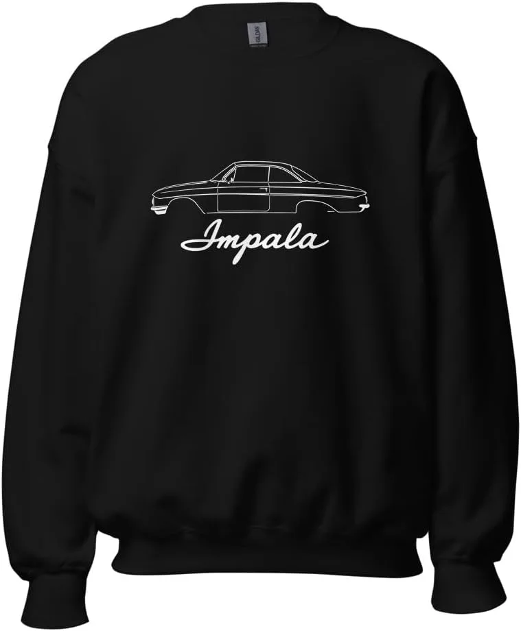 

Толстовка с капюшоном 1961 Impala Bubble Top — классический свитшот для поклонников винтажных Chevrolet и лоурайдеров JG Infinite